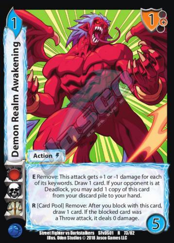 UFS Street Fighter vs. Darkstalkers CCG: Booster