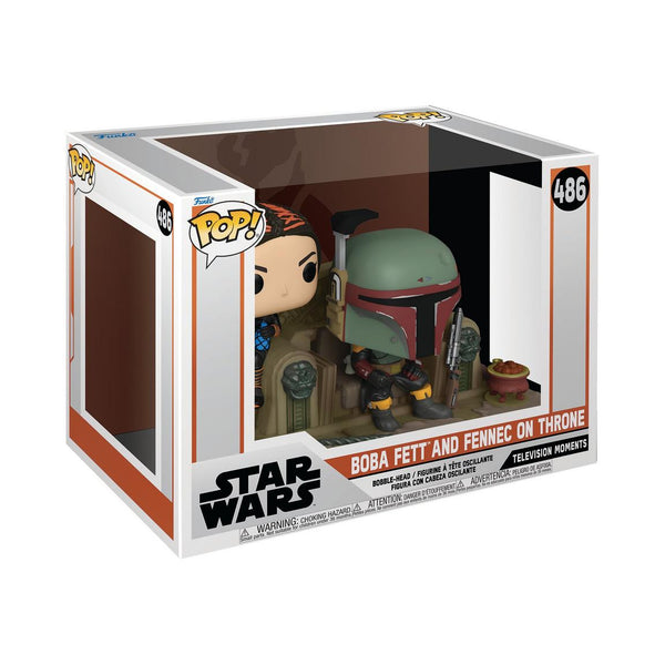 Funko POP! Moment: Star Wars The Mandalorian Boba Fett and Fennec on Throne