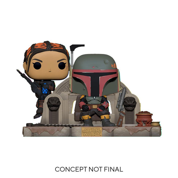 Funko POP! Moment: Star Wars The Mandalorian Boba Fett and Fennec on Throne