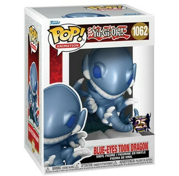 Funko POP! Animation: Yu-Gi-Oh! Blue-Eyes Toon Dragon #1062 (25th Anniversary Sticker)