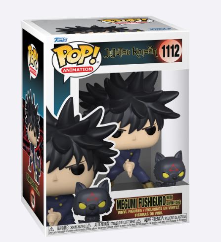 megumi． Funko POP! Jujutsu Kaisen Megumi Fushiguro with Divine Dogs #1112